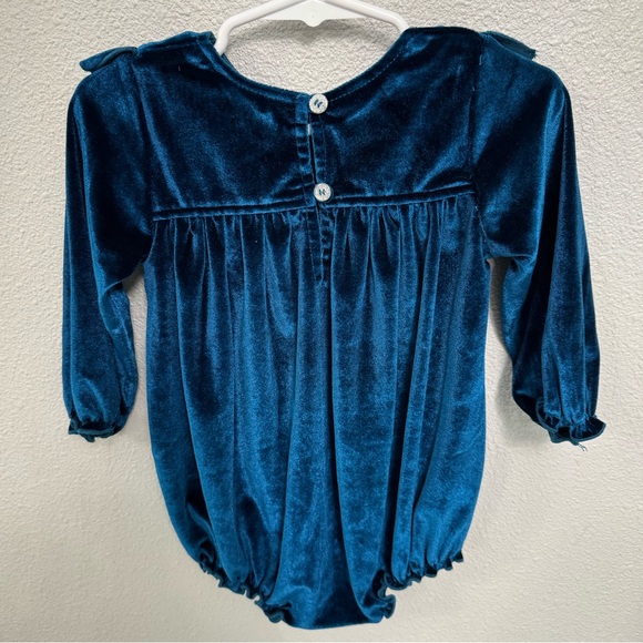 Pink Chicken Baby Girls Velour Quinn Bubble. Size 12/18M - Picture 4 of 8